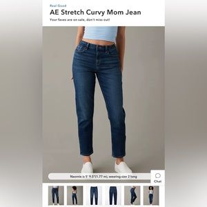 AE Stretch Curvy Mom Jean